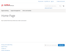Tablet Screenshot of humbleperformance.com